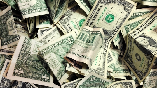 pile of $1 bills