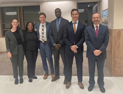 Attorneys with client